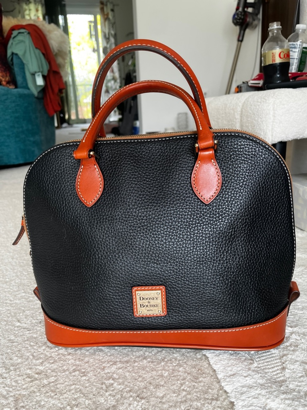 Dooney & Bourke Black Zip Zip Satchel
